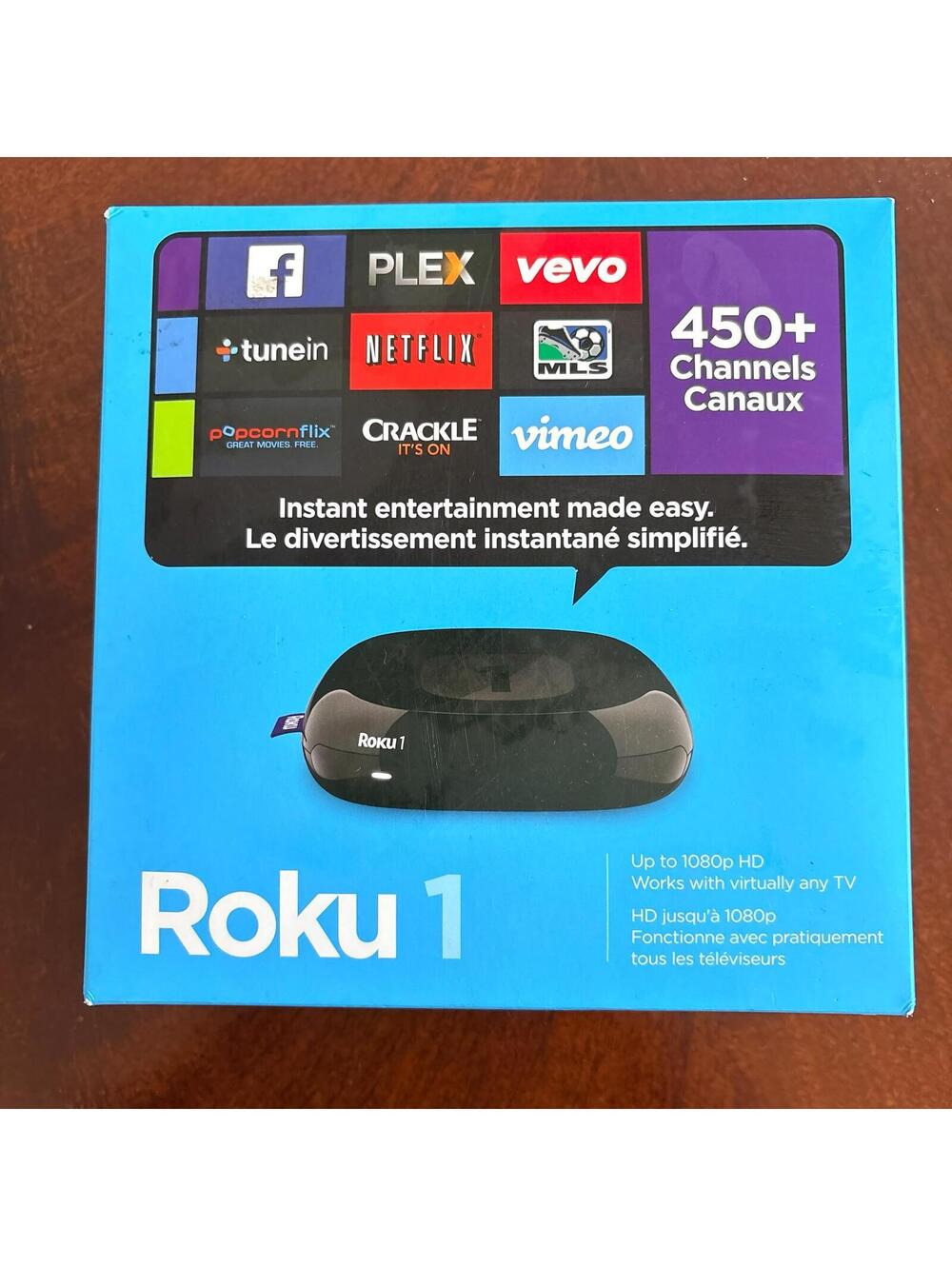 Roku 1 Streaming Media Player - 450+ Channels, HD 1080p